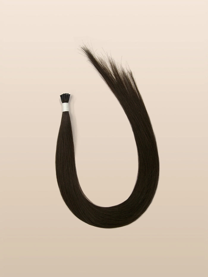 Dark Brown(#2) I Tips Hair Extensions