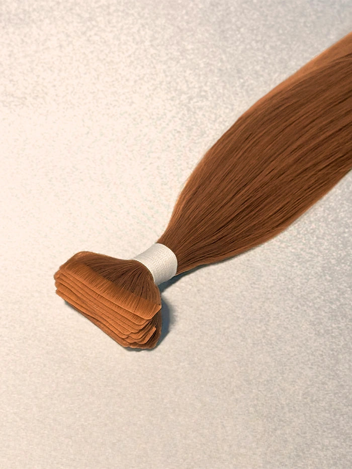 Warm Copper(#33) Invisible Tape In Hair Extensions