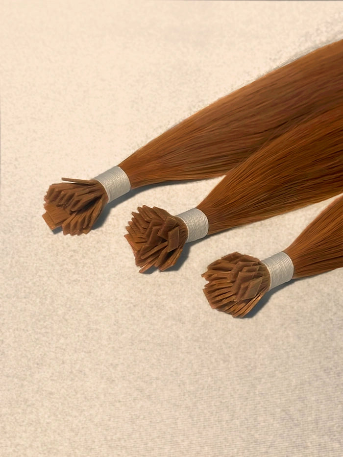 Warm Copper(#33)Keratin Flat Tips Hair Extensions