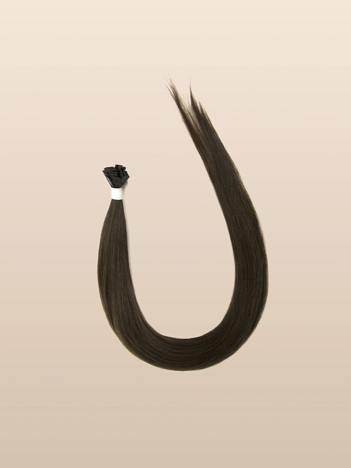 Walnut Brown(#3)Keratin Flat Tips Hair Extensions