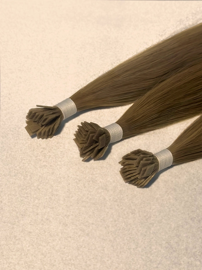 Hazelnut Brown(#4)Keratin Flat Tips Hair Extensions