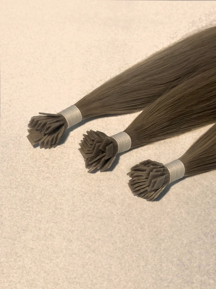 Smoke Brown(#5)Keratin Flat Tips Hair Extensions