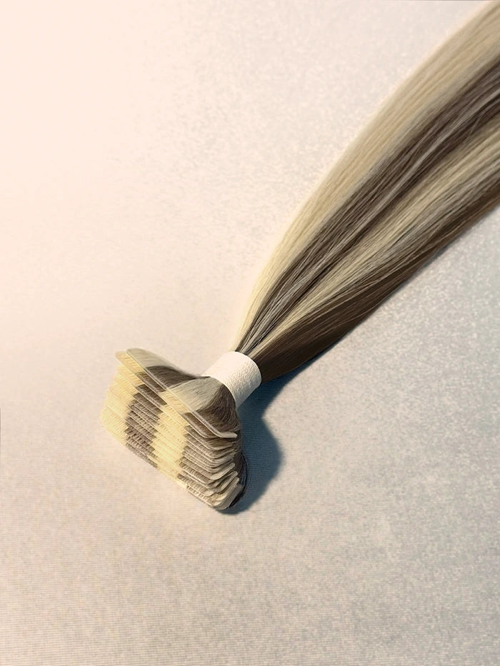 Smoke Platinum(#5|Plat) Invisible Tape In Hair Extensions