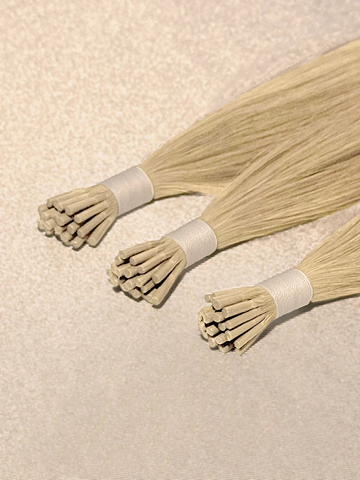 Ashy Blonde I Tips Hair Extensions