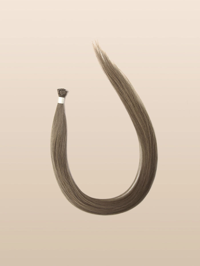 Ashy Brown I Tips Hair Extensions