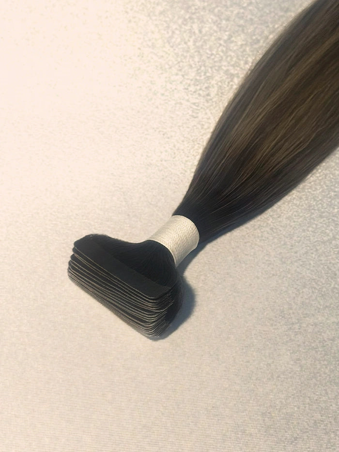 Chocolate Almond(#B25)Classic Tape In Hair Extensions
