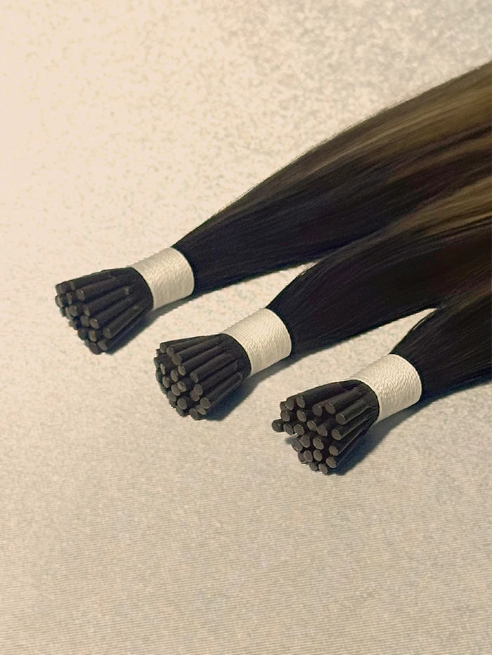 Chocolate Almond(#B25) I Tips Hair Extensions