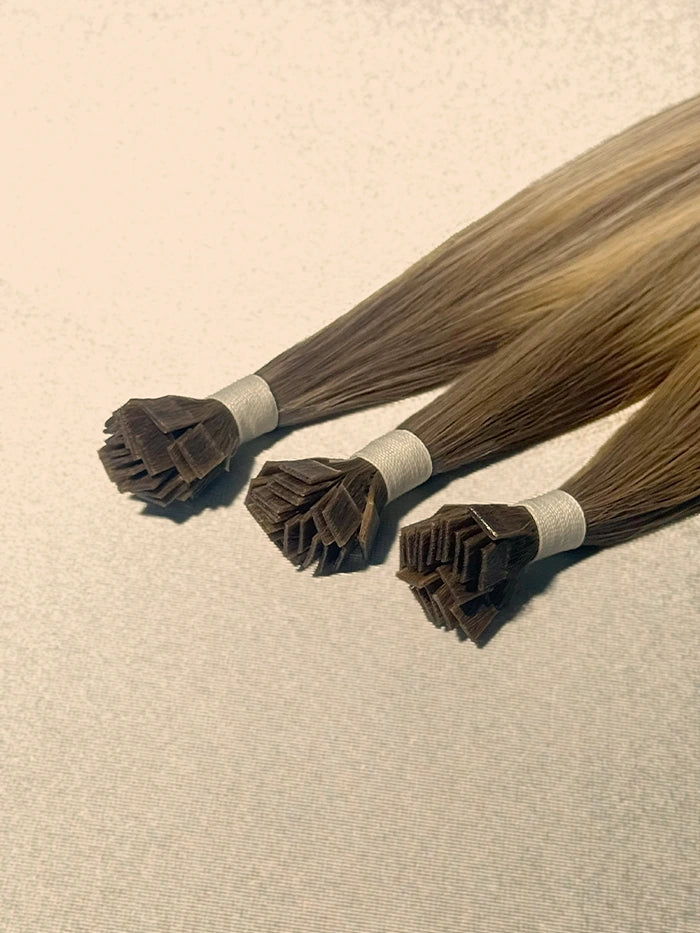 Glow Ice(#Balay 12|Ice N) Keratin Flat Tips Hair Extensions