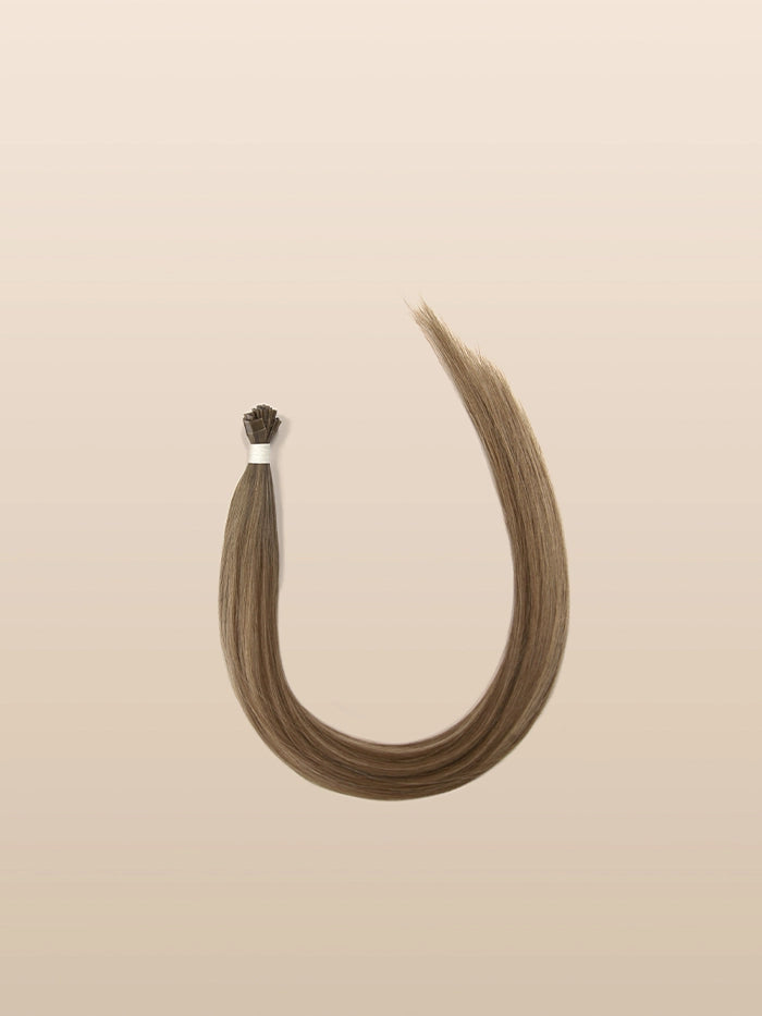 Caramel Latte(#Balay 6N|9C) Keratin Flat Tips Hair Extensions
