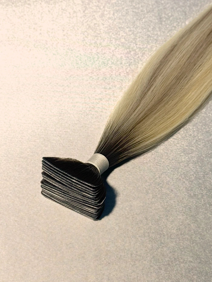 Rooted Champagne Kiss(#Balay 9D|80)Classic Tape In Hair Extensions