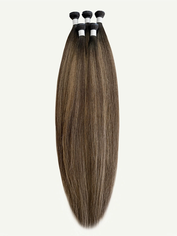 Chocolate Almond Genius Weft Hair Extensions
