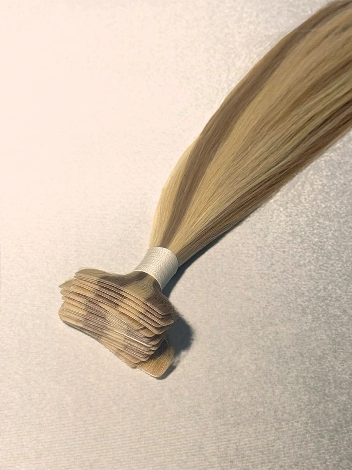 Piano Creamy Blonde(#P86) Invisible Tape In Hair Extensions