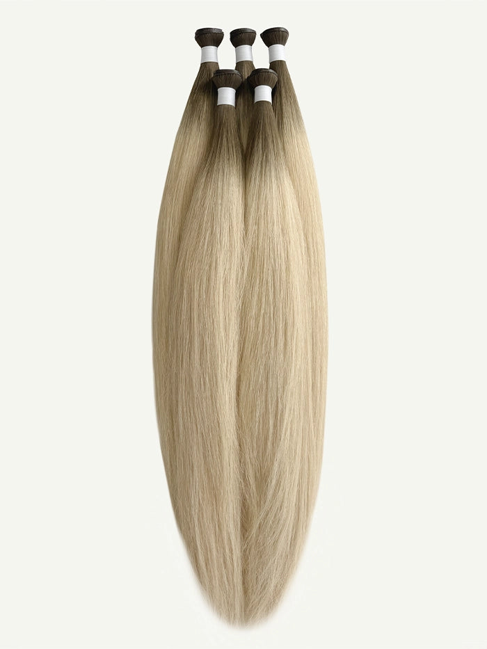 Rooted Champagne Kiss(#Balay 9D80)Genius Weft Hair Extensions