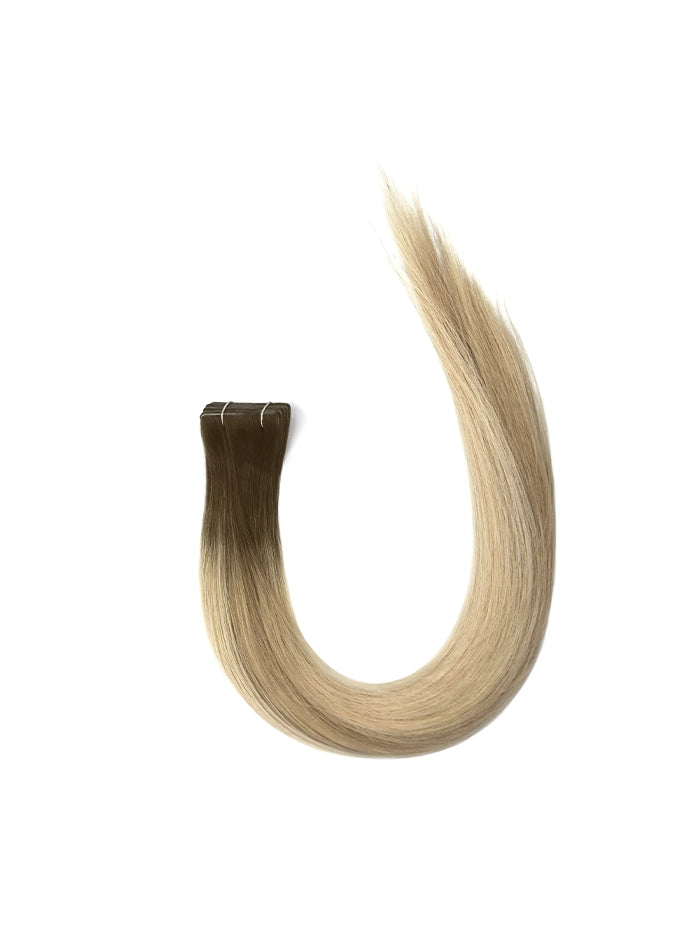 Rooted Champagne Kiss(#Balay 9D|80) Invisible Tape In Hair Extensions