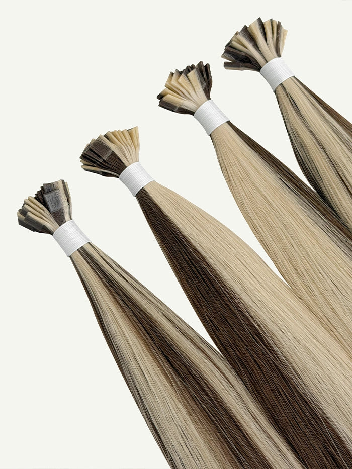 Smoke Platinum(#5Plat) Keratin Flat Tips Hair Extensions