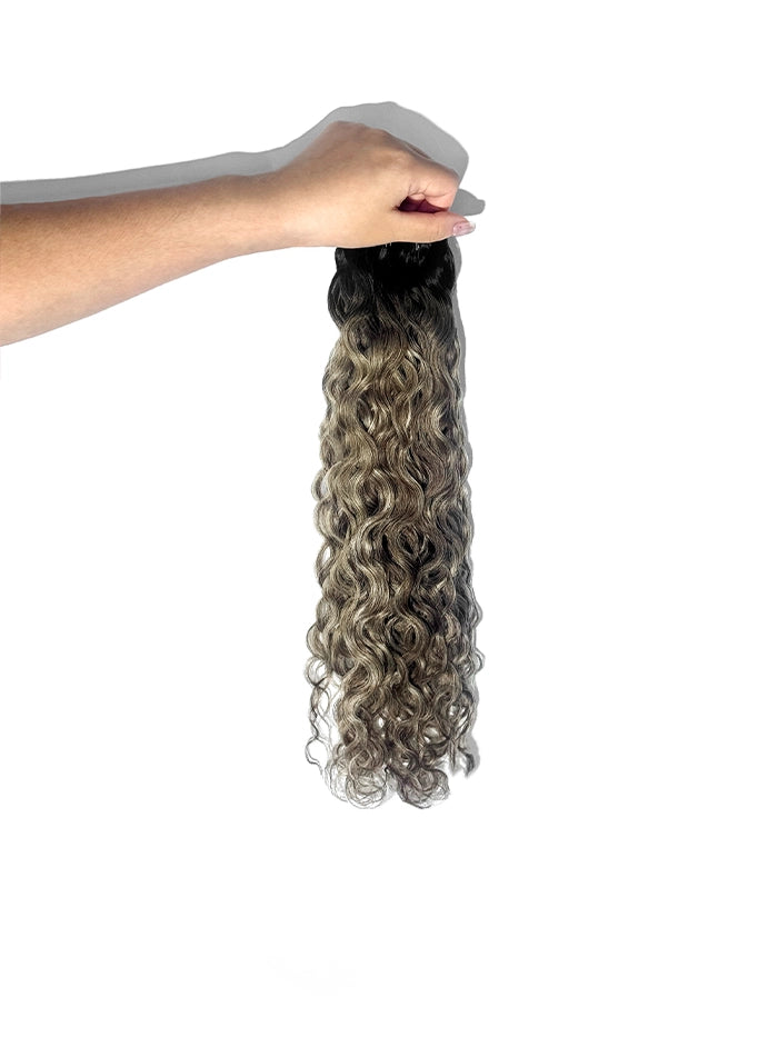 Brunette Honey(#U24) Curly Genius Weft Hair Extensions