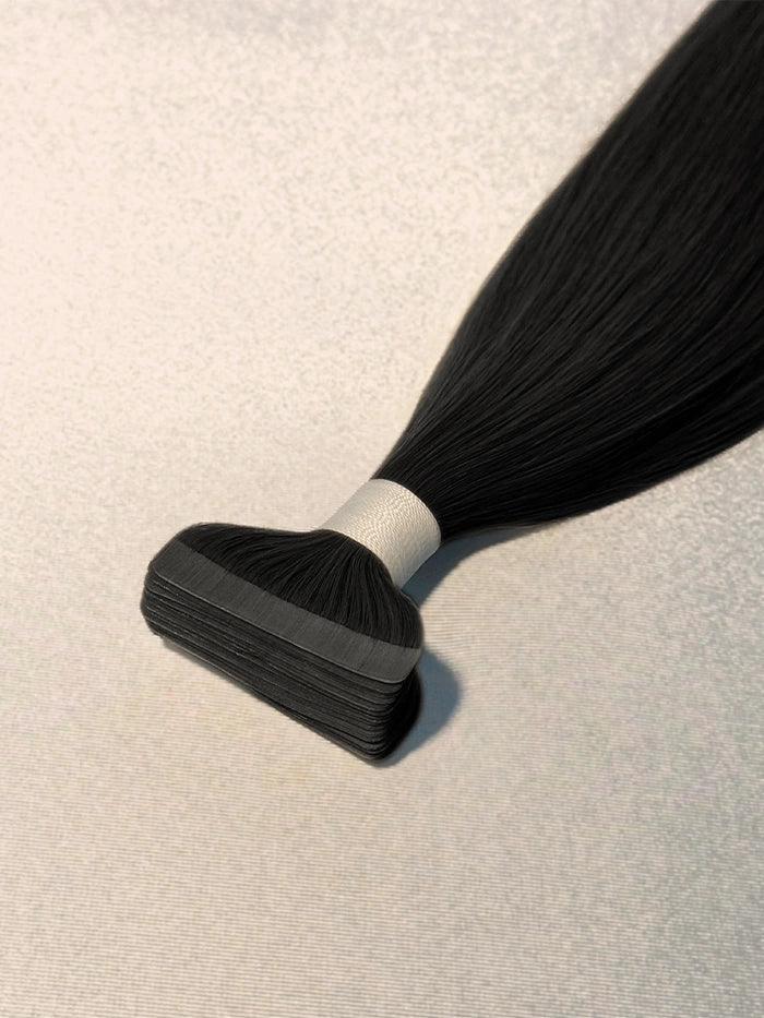 Jet Black(#1)Classic Tape In Hair Extensions
