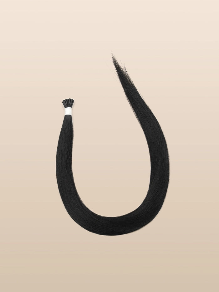 Jet Black(#1) I Tips Hair Extensions