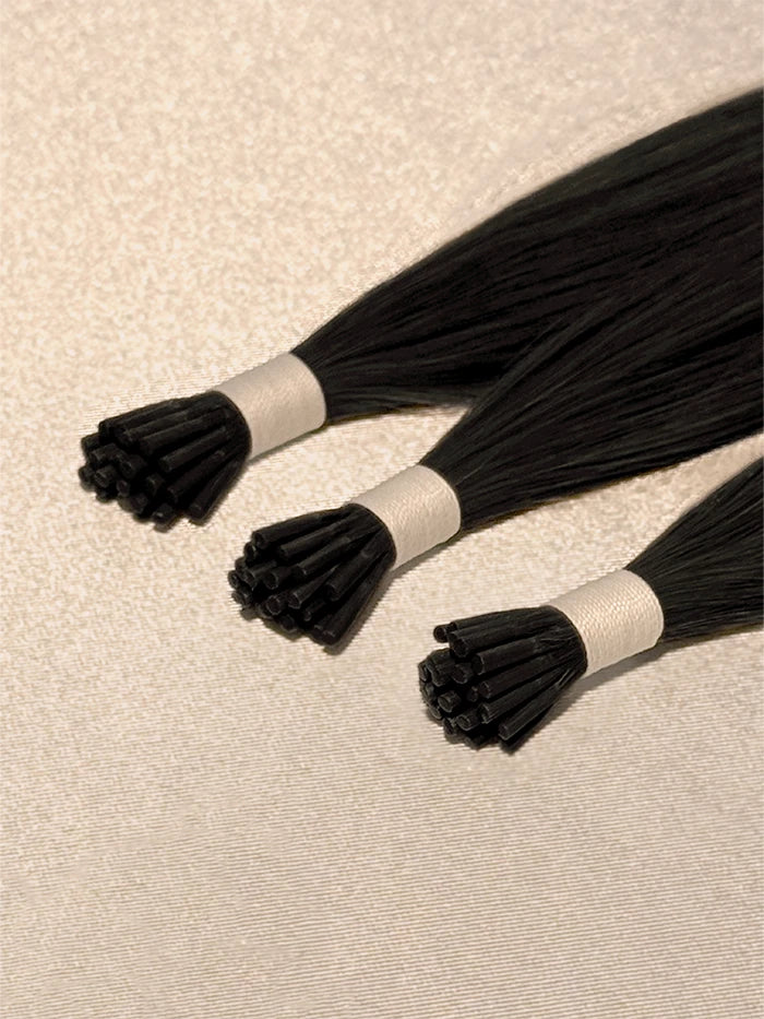 Jet Black(#1) I Tips Hair Extensions