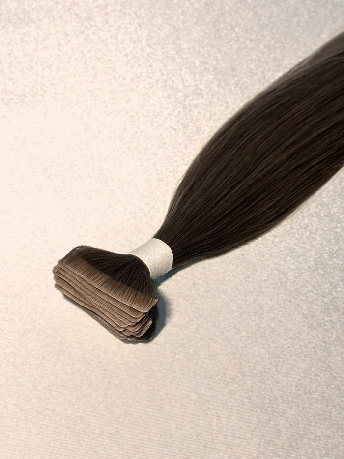 Dark Brown(#2) Invisible Tape In Hair Extensions