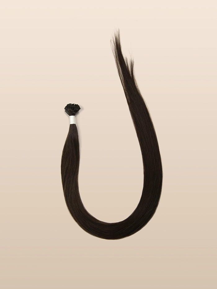 Dark Brown(#2)Keratin Flat Tips Hair Extensions