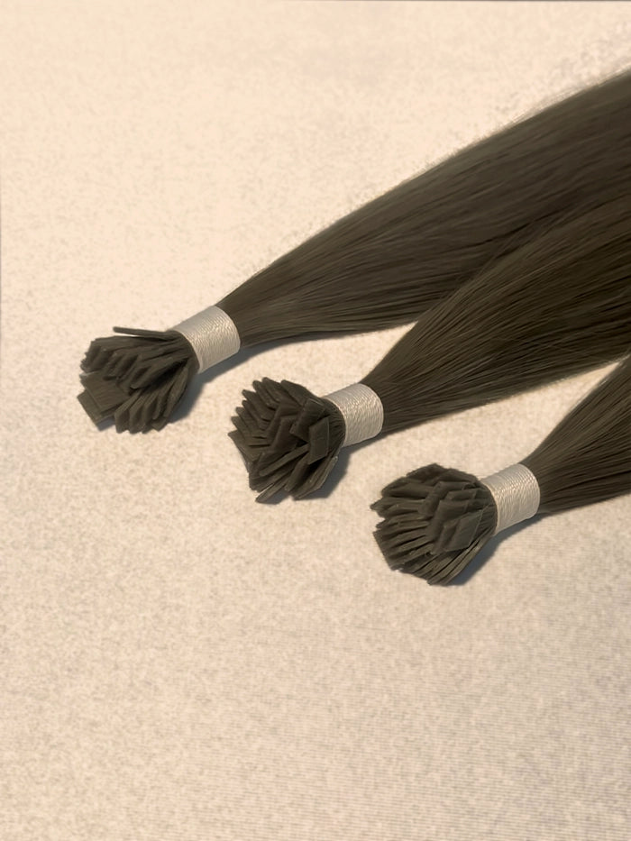 Walnut Brown(#3)Keratin Flat Tips Hair Extensions