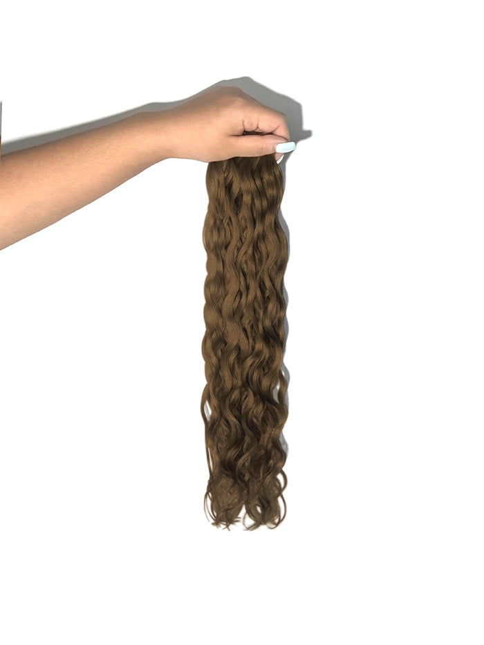 Hazelnut Brown(#4) Curly Genius Weft Hair Extensions
