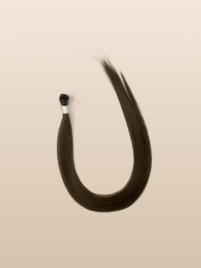 Smoke Brown(#5)Keratin Flat Tips Hair Extensions