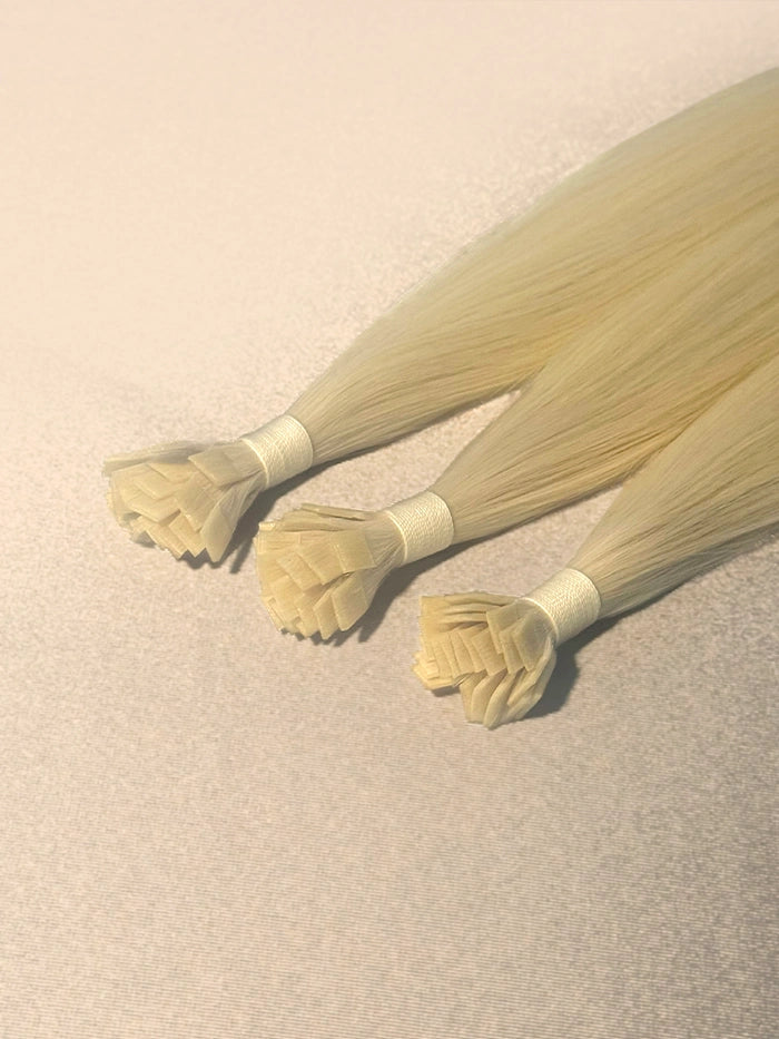 Sunshine Blonde(#613N) Keratin Flat Tips Hair Extensions
