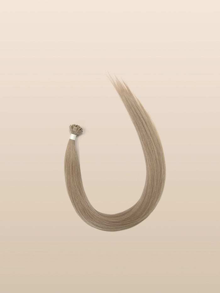 Soft Beige Blonde(#9D)Keratin Flat Tips Hair Extensions