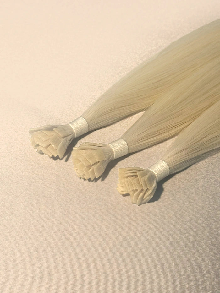 Ashy Blonde Keratin Flat Tips Hair Extensions