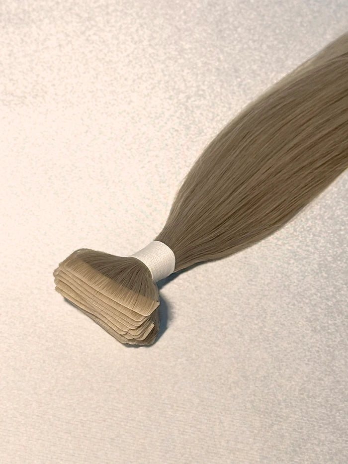 Ashy Brown Invisible Tape In Hair Extensions