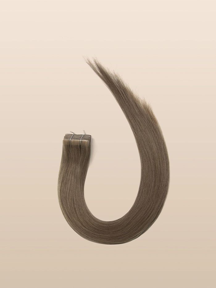 Ashy Brown Invisible Tape In Hair Extensions