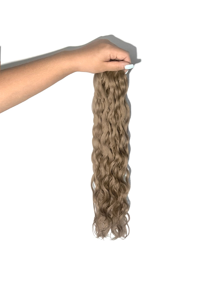 Ashy Brown Wavy Genius Weft Hair Extensions