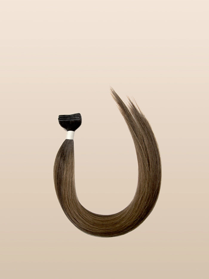 Chocolate Almond(#B25) Invisible Tape In Hair Extensions