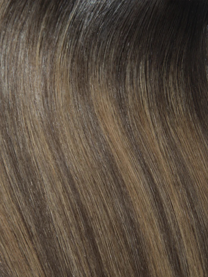Chocolate Almond(#B25)Invisible Tape In Weft Hair Extensions