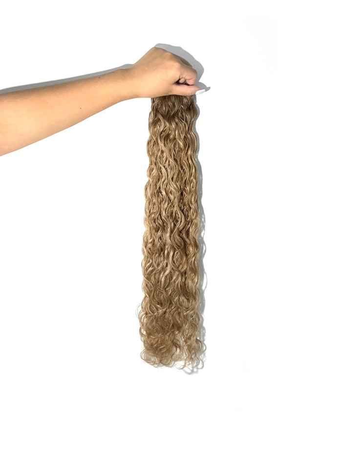 Caramel Latte Curly Genius Weft Hair Extensions