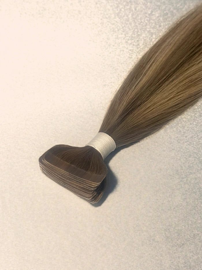 Caramel Latte(#Balay 6N|9C)Classic Tape In Hair Extensions