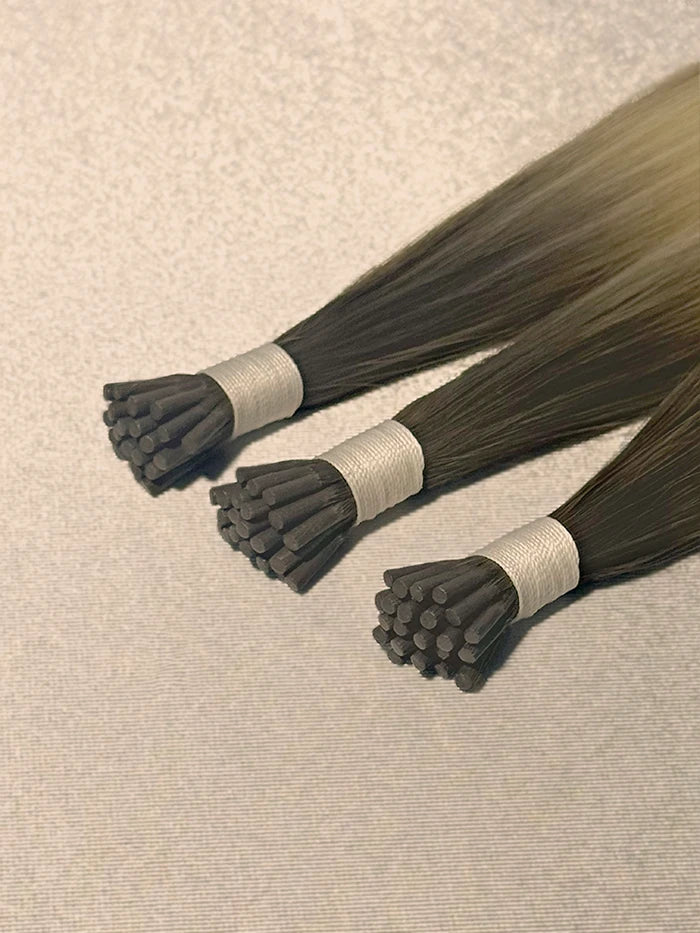 Rooted Champagne Kiss(#Balay 9D|80) I Tips Hair Extensions