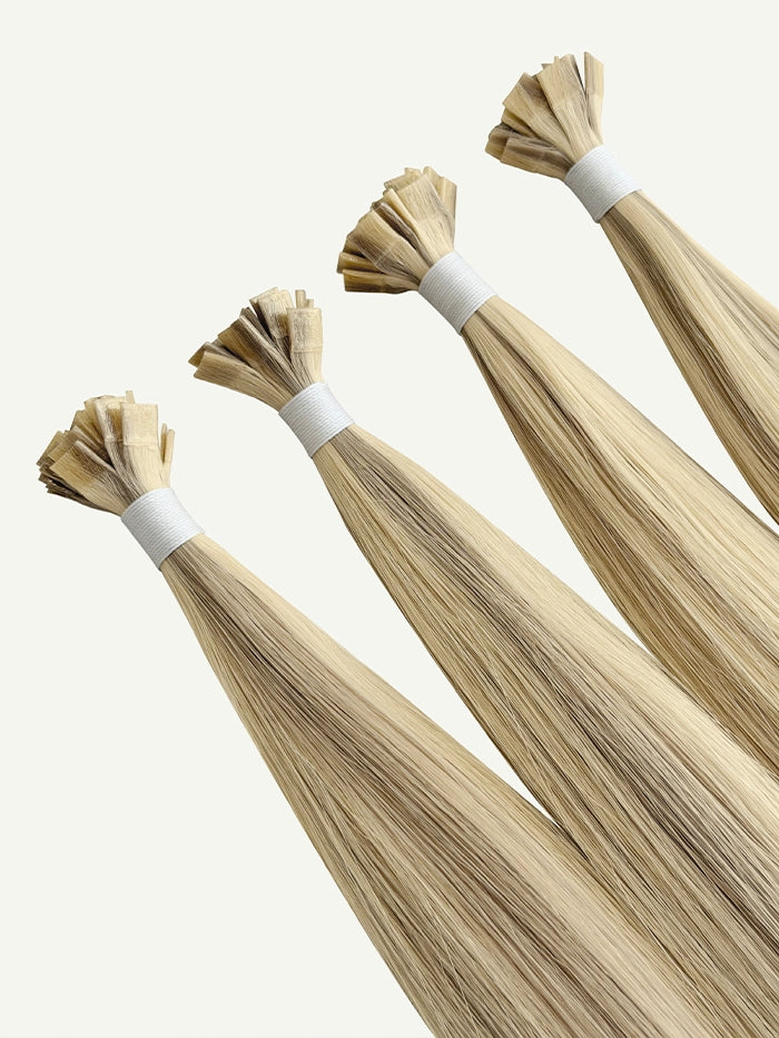 Champagne Kiss Keratin Flat Tips Hair Extensions