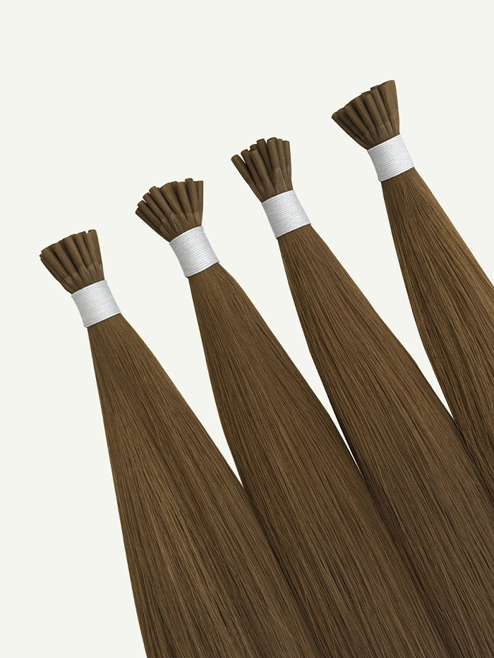 Chestnut Brown(#6N) I Tips Hair Extensions