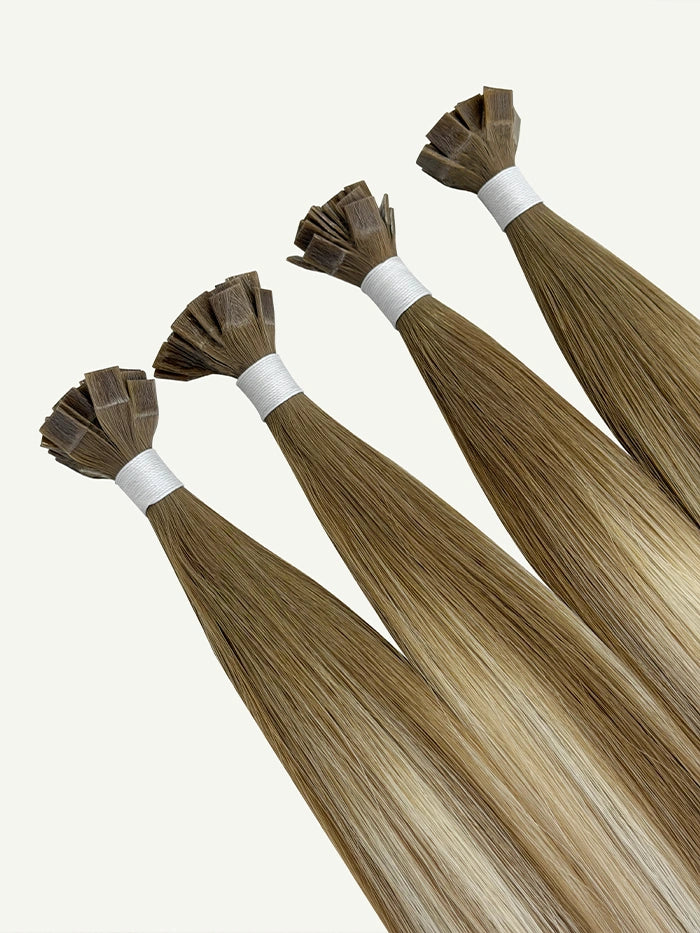 Glow Ice(#Balay 12|Ice N) Keratin Flat Tips Hair Extensions