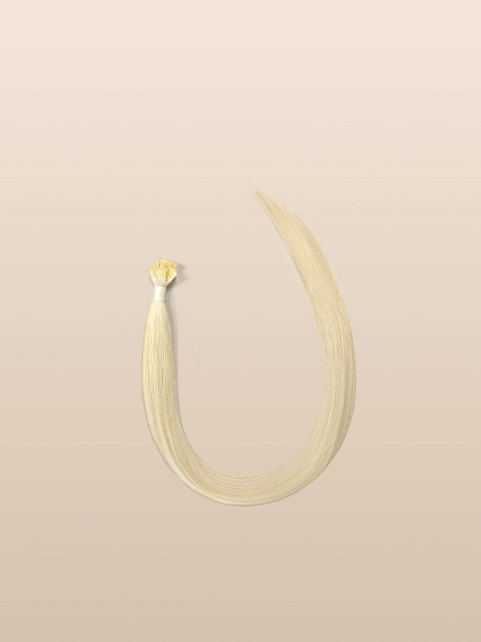 Blonde Zero(#Ice N) Keratin Flat Tips Hair Extensions