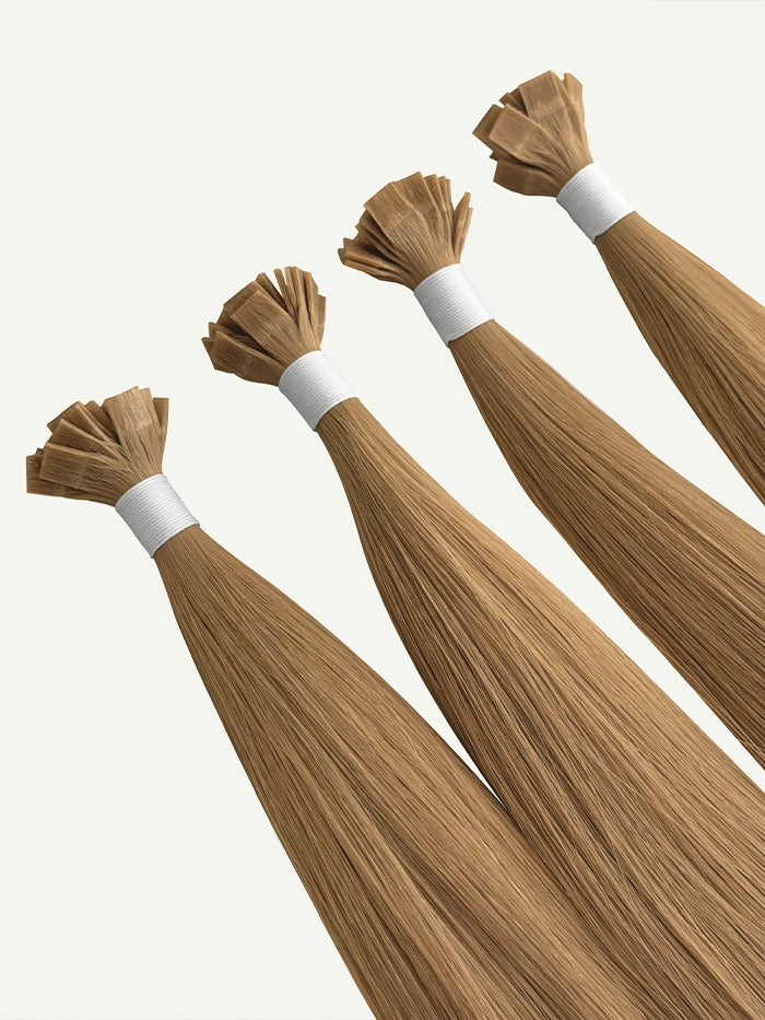Light Golden Blonde Keratin Flat Tips Hair Extensions