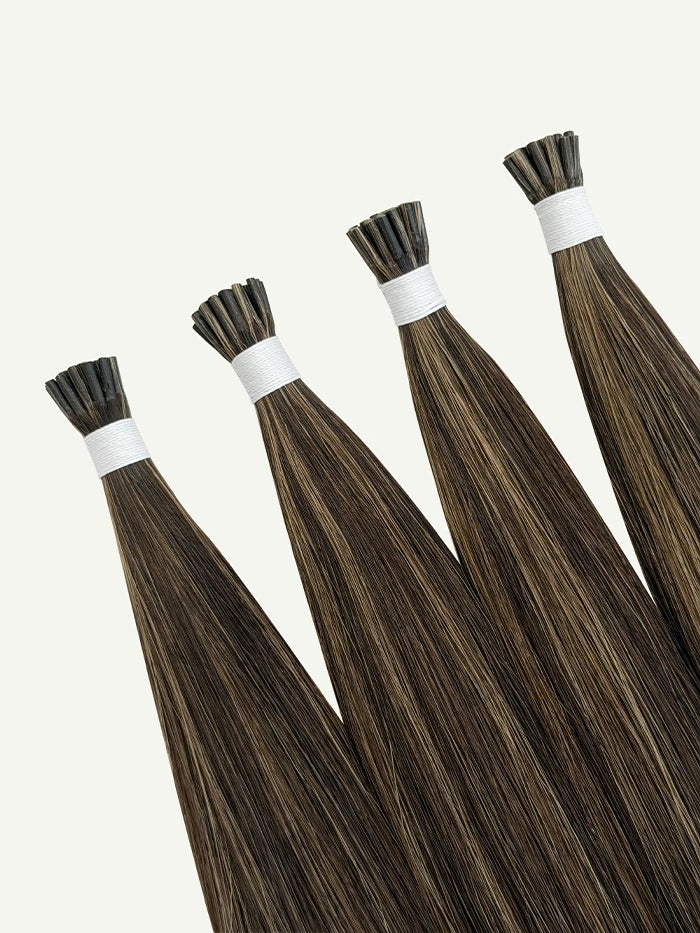 Mocha Cookie I Tips Hair Extensions