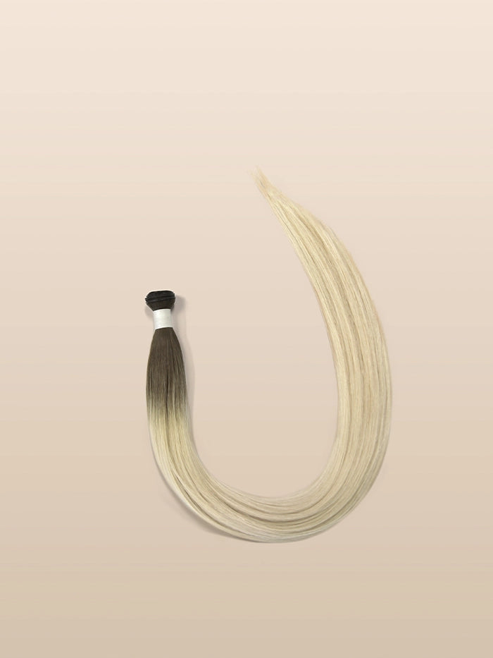 Rooted Blonde Zero(#R-Ice N)Genius Weft Hair Extensions
