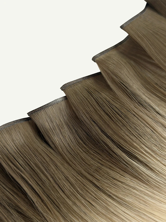 Rooted Champagne Kiss Genius Weft Hair Extensions