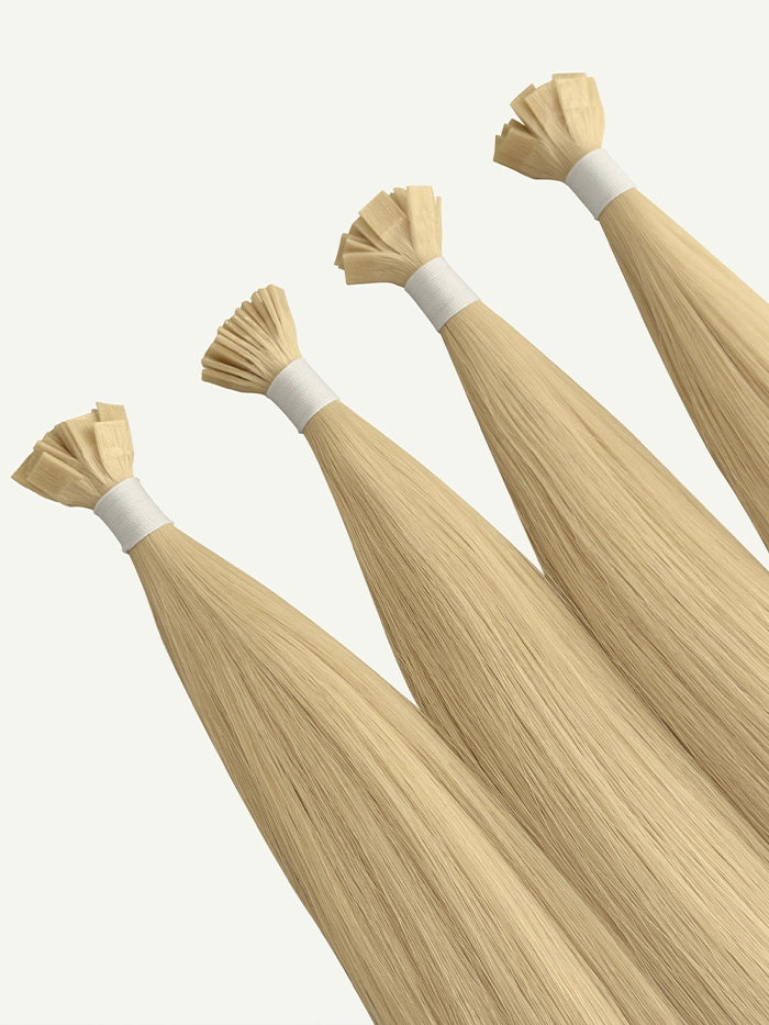 Sunshine Blonde Keratin Flat Tips Hair Extensions